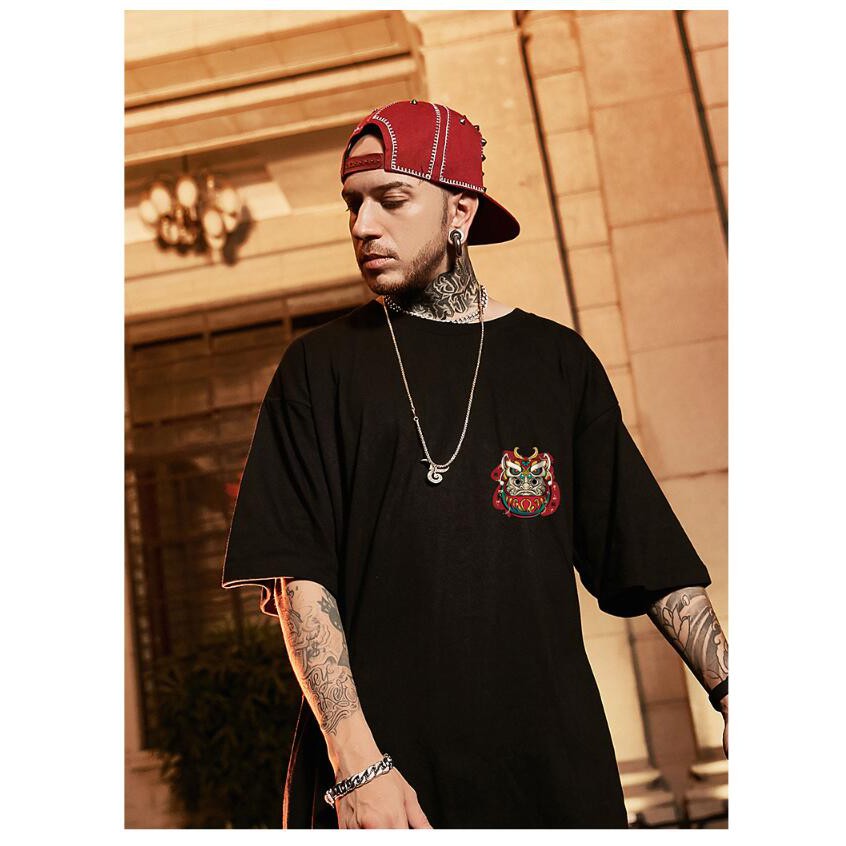 Áo Thun Tay Ngắn Cổ Tròn In Họa Tiết Thời Trang Nam Phong Cách Hàn Quốc Size M-5XL