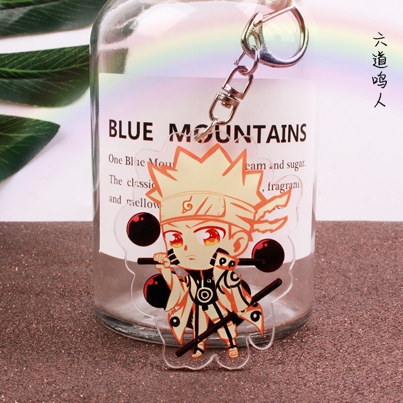 Móc Khóa Nhựa Acrylic Hình Nhân Vật Naruto Kakashi Hinata Sasuke