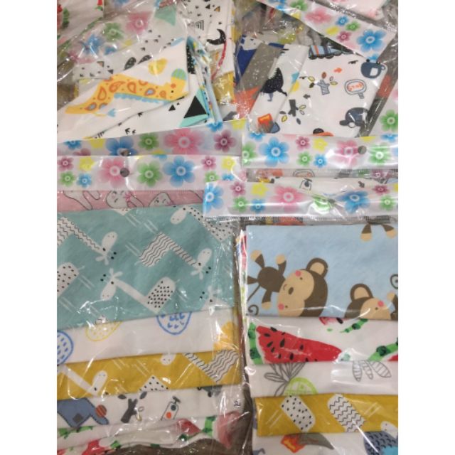 5 chiếc khăn tam giác cotton GOODMAMA - Việt Nam - 2 lớp