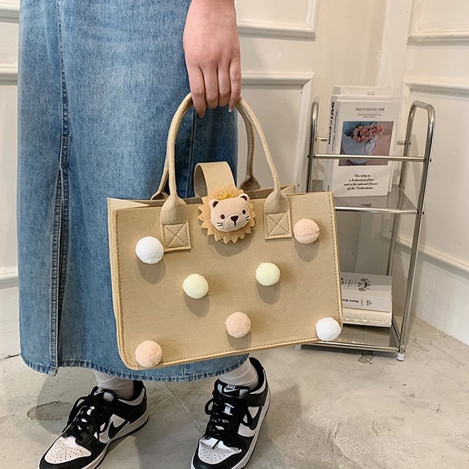 Túi Xách Tote Họa Tiết Hoạt Hình Phong Cách Nhật Bản Đáng Yêu