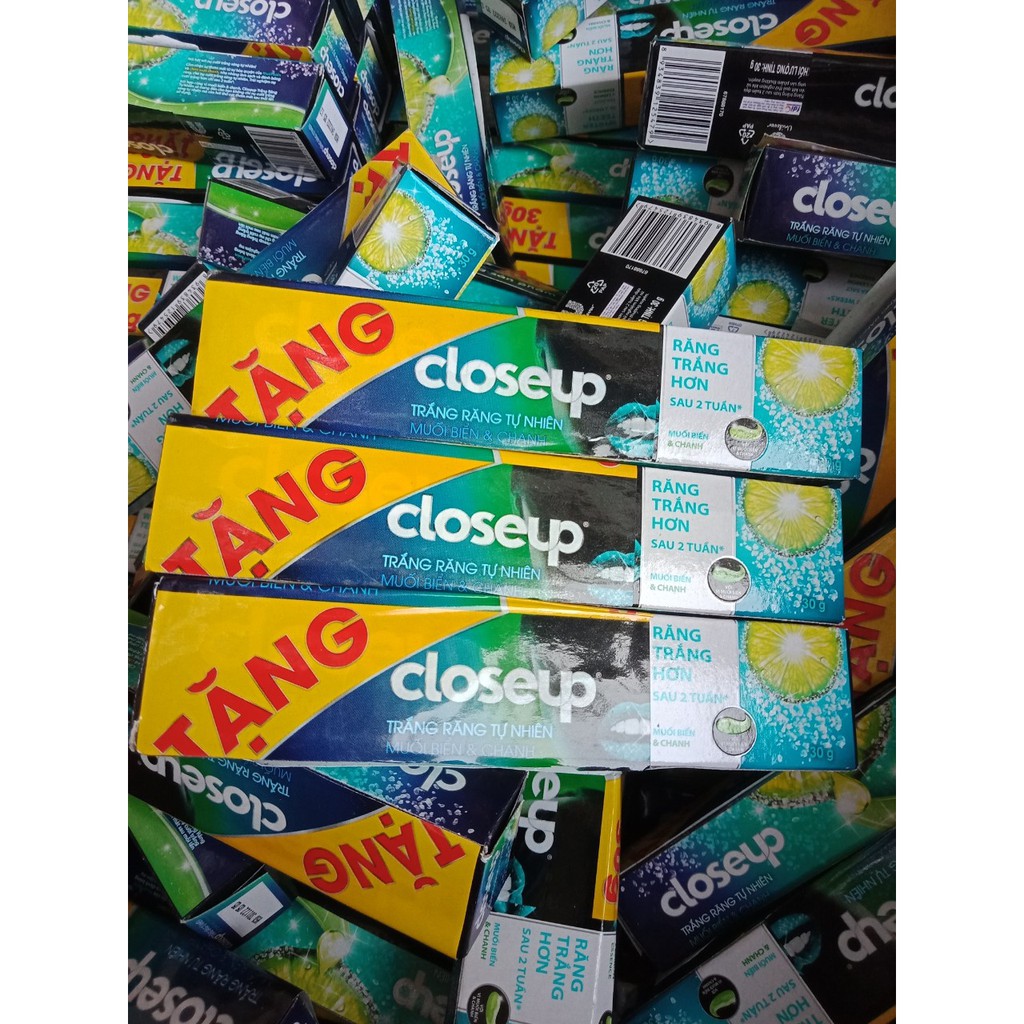 Kem Đánh Răng Closeup Trắng Răng Tự Nhiên Muối Biển Và Chanh Tuýp 30g