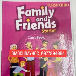 FLASHCARD FAMILY AND FRIENDS starter (1st)- cán bóng- A4