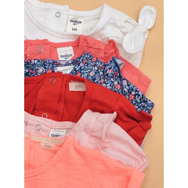 Set 3 Body Oshkosh cotton Organic siêu đẹp 0/3m-24m