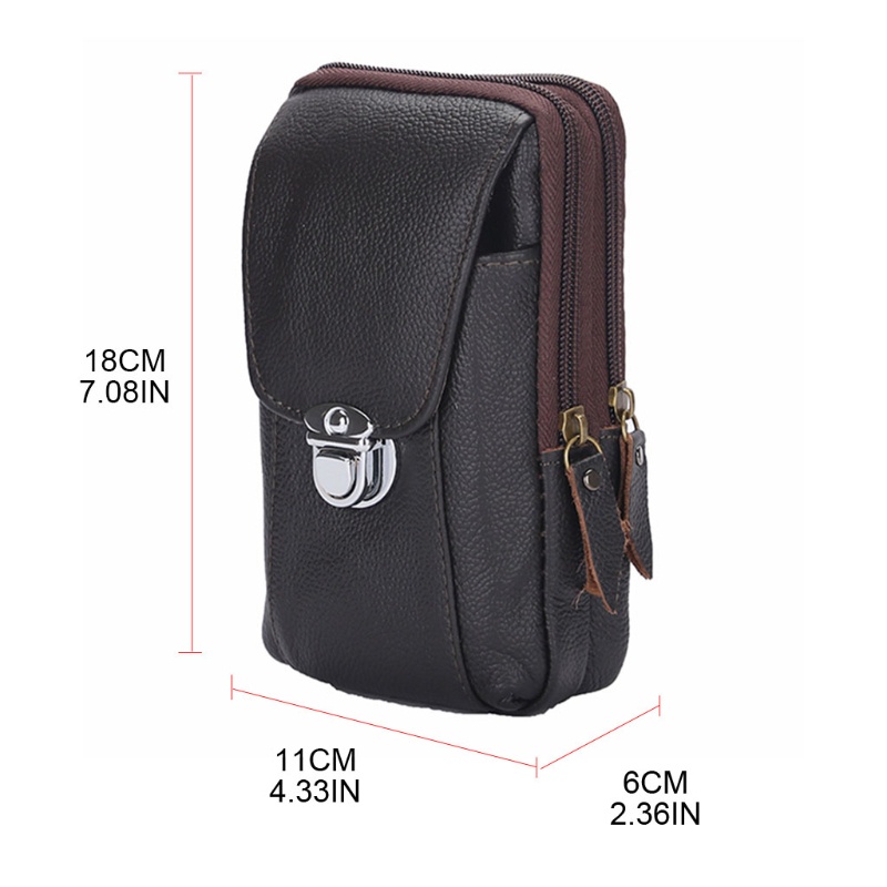 Túi Da PU Đeo Hông Phong Cách Cổ Điển Cho Nam