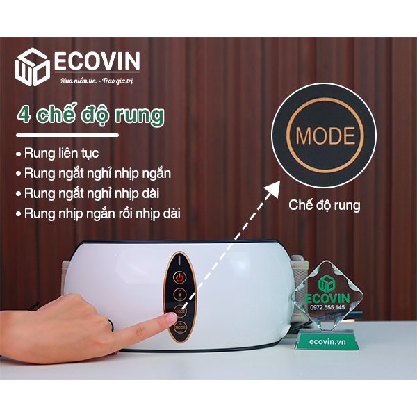 Máy Massage Bụng Giảm Mỡ, Đai Rung Nhiệt Đánh Tan Mỡ Bụng Dùng Pin+ Điện Cao Cấp Beame BM-B45