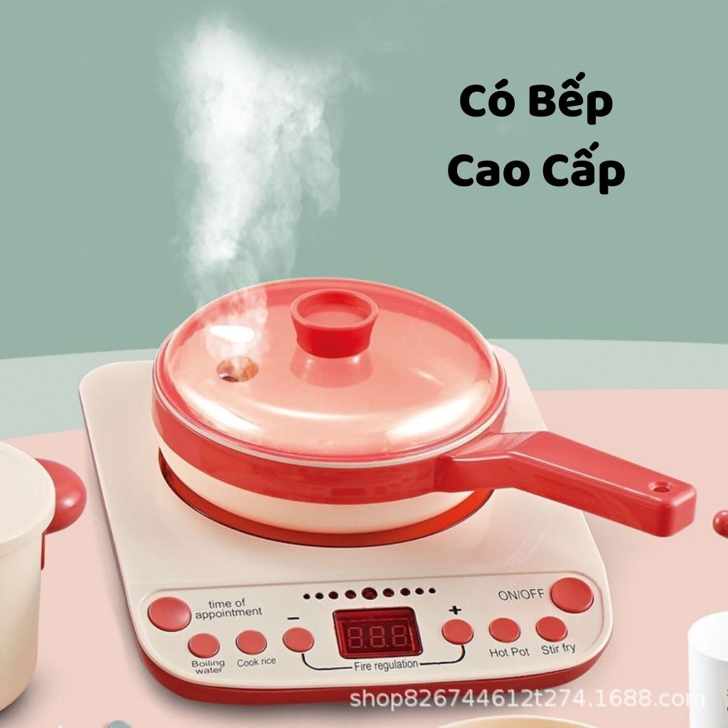 Bộ Đồ Chơi Nấu Ăn Cao Cấp Mô Phỏng Dụng Cụ Nhà Bếp Giáo Dục Phát Triển Kỹ Năng Cho Bé, Alokids Tb