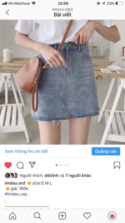 Chân váy denim