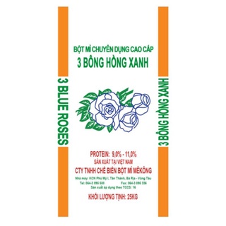 Combo 3 kg bột mỳ 3 bông hồng xanh