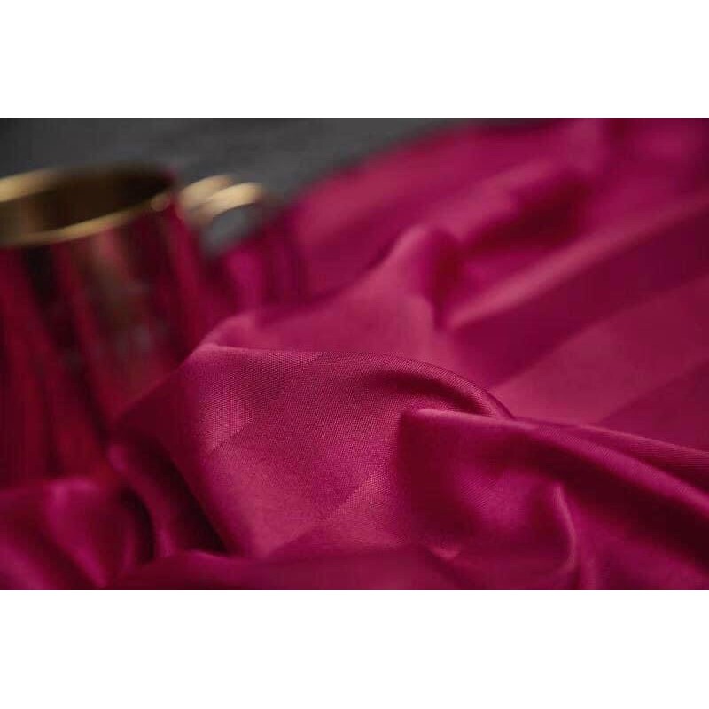 Bộ chăn ga gối cotton kẻ sọc 3F cao cấp chuyên dòng khách sạn( hỗ trợ bo chun mọi size giường)