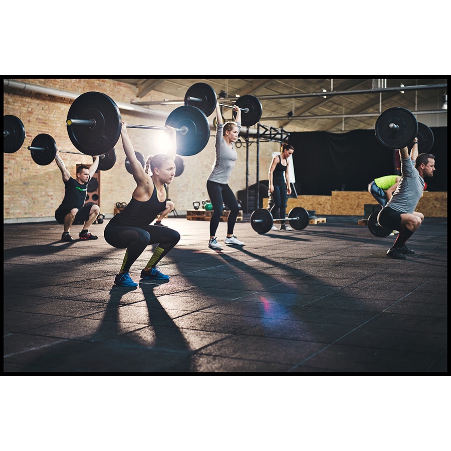Tranh dán tường trang trí phòng tập GYM FITNESS nhiều mẫu mã và kích thước UP3
