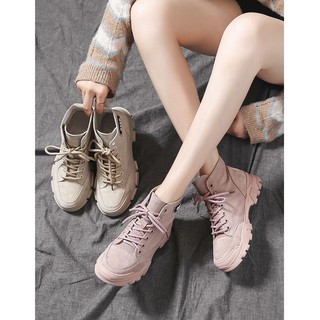 Boots Nữ 💖𝑭𝑹𝑬𝑬𝑺𝑯𝑰𝑷💖 Giày Thể Thao Nữ Cổ Thấp Giản Dị Cột Dây Cá Tính - B81 [HÀNG ORDER]