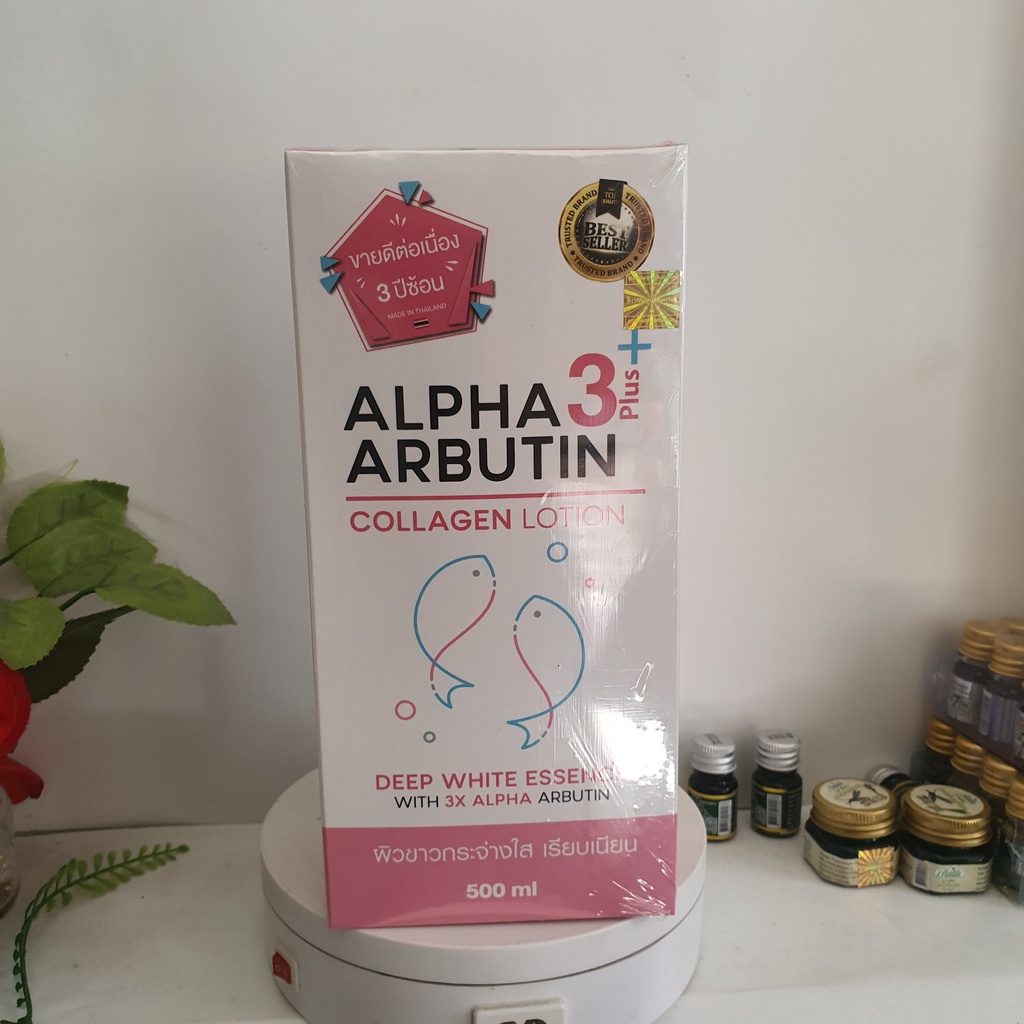 Sữa dưỡng thể trắng da Collagen Alpha Arbutin 500ml Thái Lan ( Sản Phẩm Chính Hãng )