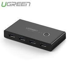 Bộ chuyển mạch (Switch) 2 cổng USB 3.0 chia sang 4 cổng USB 3.0 UGREEN US216 30768 - Hàng Chính Hãng