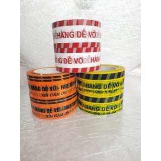1 cuộn băng dính LOGO hàng dễ vỡ( có 3 mầu)