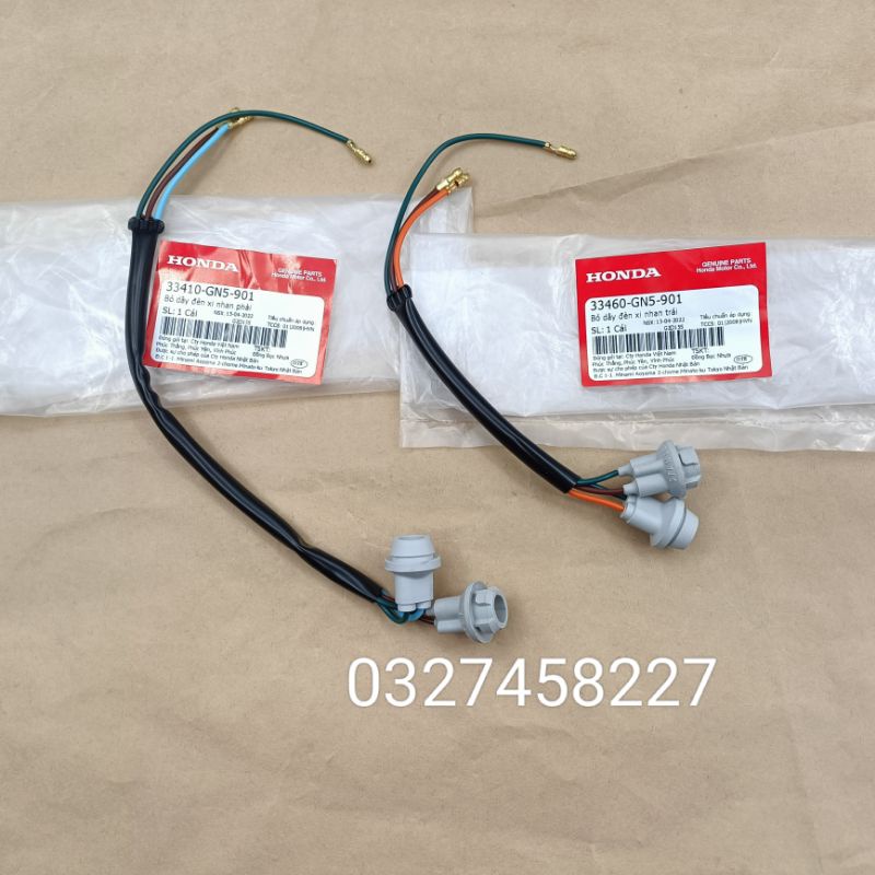 Dây điện giắc cắm đèn xi nhan trước xe DREAM zin Honda