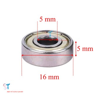 Cặp Vòng Bi Trục 5mm 625zz (2c)