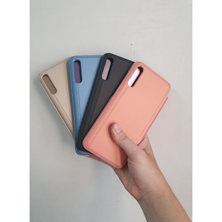 Bao Da Tráng Gương Clear View Samsung A70 - PK68