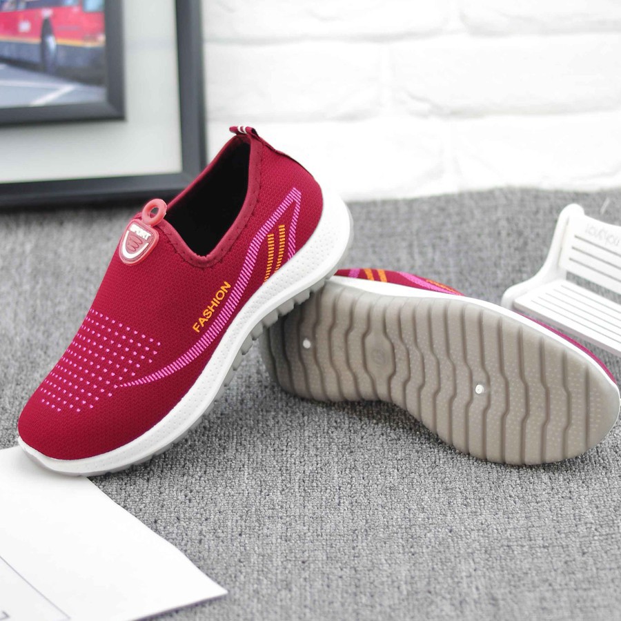 Giày thể thao năng động nam nữ giày chấm bi fashion giày đi chơi, giày tập gym, 2 màu đỏ tím G8 giày thể thao rẻ đẹp bền | BigBuy360 - bigbuy360.vn