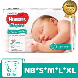 Tã Dán Huggies Platinum (NB60, S82, M64, L54, XL44)
