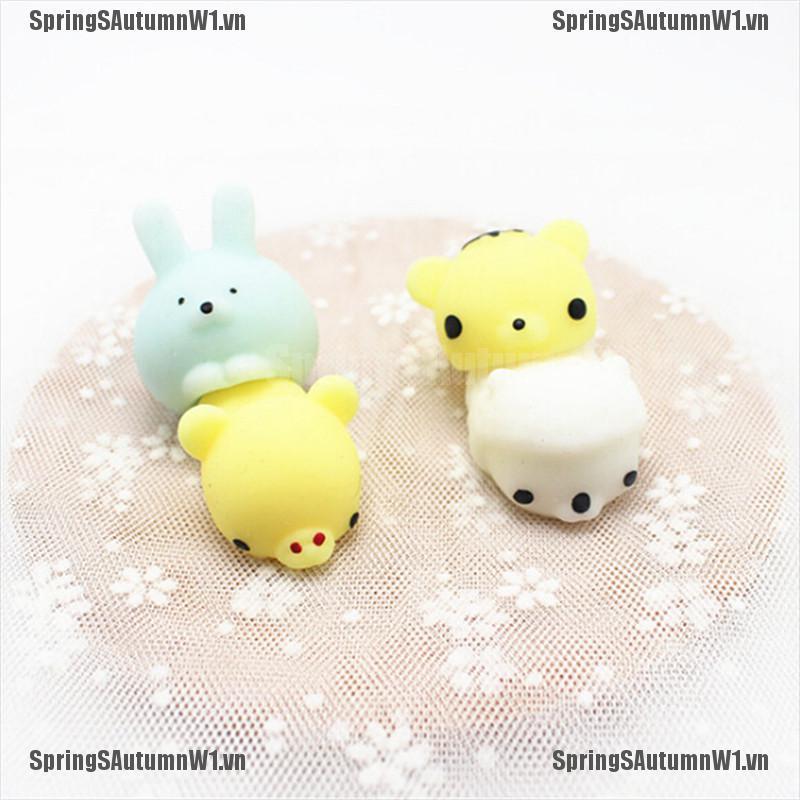 VN (Hàng Mới Về) Set 10 Đồ chơi Squishy Giảm Stress Hình Động Vật Dễ Thương Cho Bé