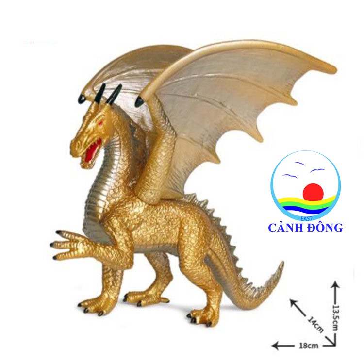 Mô hình khủng long vàng trang trí nhà ấn tượng