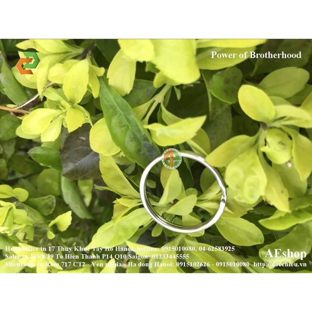 Khuyên treo khóa inox đường kính 2cm, thép tròn