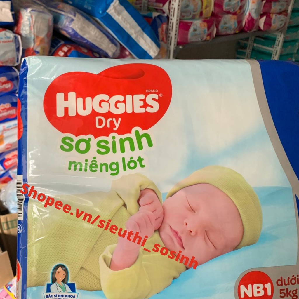 Miếng lót Sơ Sinh Huggies NB1 - 56 miếng và 100 miếng