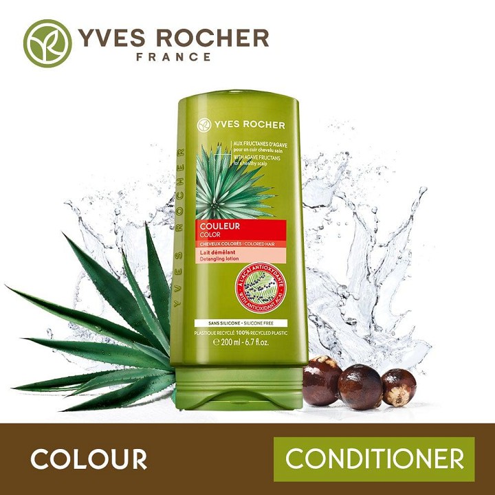 [CHÍNH HÃNG] Dầu Xả Dành Cho Tóc Nhuộm Yves Rocher Color Protection &amp; Radiance Conditioner 200ml