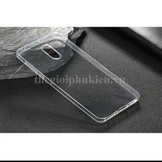 Ốp lưng dẻo silicon trong suốt cho Nokia 6 tặng kính cường lực