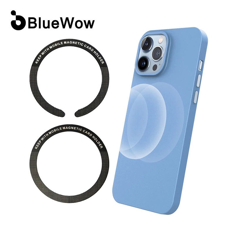 Vòng kim loại BLUEWOW SJP-TP07 hít nam châm sạc điện thoại không dây cao cấp