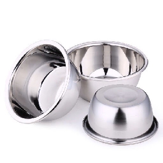 [Bộ 2 thau lớn - dày] Thau inox 304 size 30cm và 28cm cao cấp