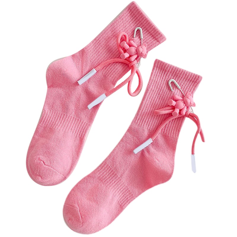 Đôi Vớ Ngắn Co Giãn Đính Nơ Dễ Thương Thời Trang Harajuku Cho Nữ