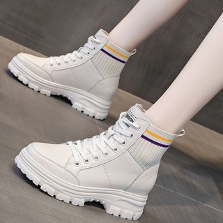 ▄♂Giày Bốt Martin Thời Trang Mùa Thu Cá Tính Cho Nữ☚Giày Thể Thao Đế Dày Thời Trang Xu Hướng☚Quần Lót Ngắn Tăng Chiều Cao Phong Cách Anh Quốc☚Giày Bốt Mỏng Thời Trang Cá Tính Dễ Phối Đồ☚Giày Bốt Mỏng Thời Trang Cá Tính Xinh Xắn Cho Nữ