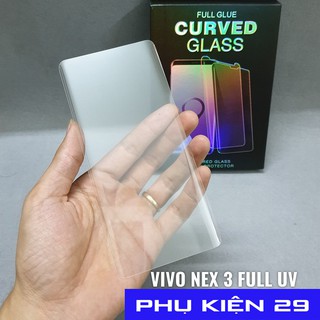 [Vivo Nex 3/3S] Kính cường lực FULL màn FULL keo UV Glass Pro+ 9H
