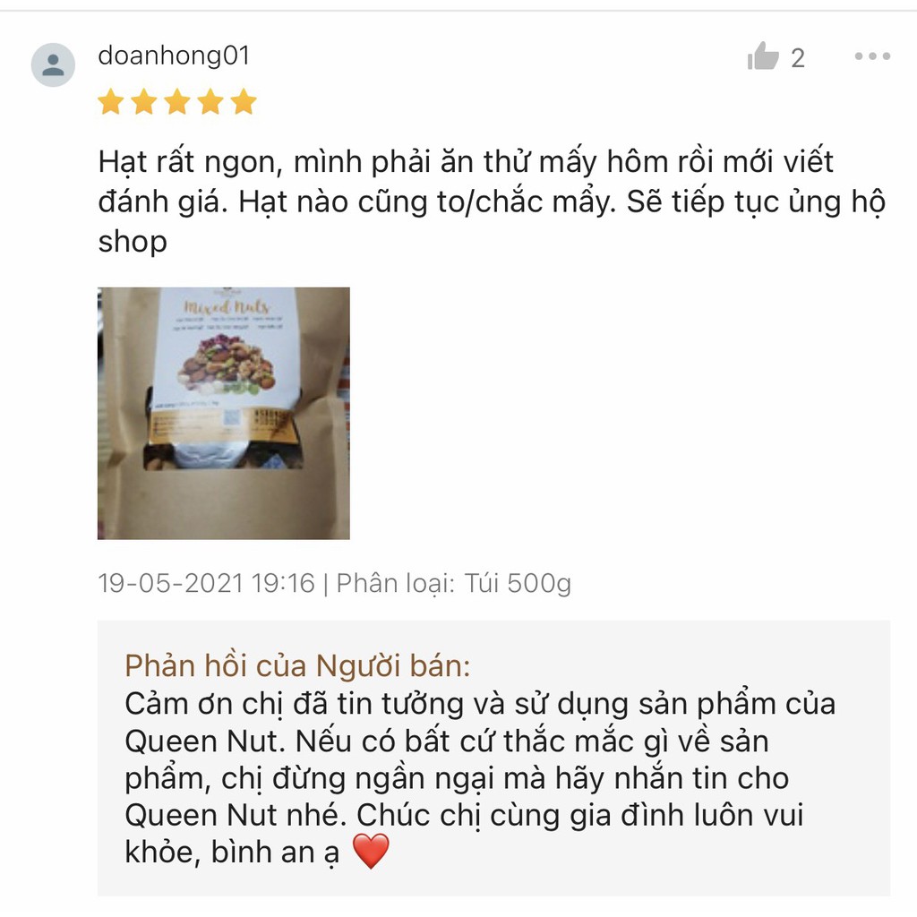 Mix Hạt Dinh Dưỡng 6 loại hạt sấy chín ăn liền 500g / Ăn vặt mẹ bầu - Ăn vặt Healthy