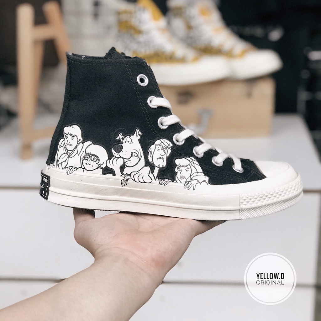 Giày Converse 1970s x Scooby Doo chính hãng màu đen cổ cao