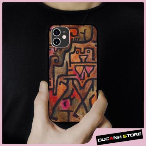Ốp lưng iphone SAMSUNG Biểu Hiện Trừu Tượng Màu Đỏ Klee hoạ tiết  cho các dòng iPhone PAP20211070