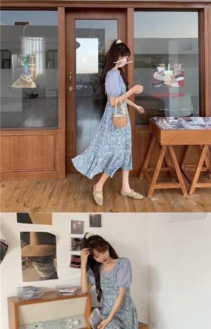 🌳 SÉT ÁO X ĐẦM 2D HOA 🌳 bán live