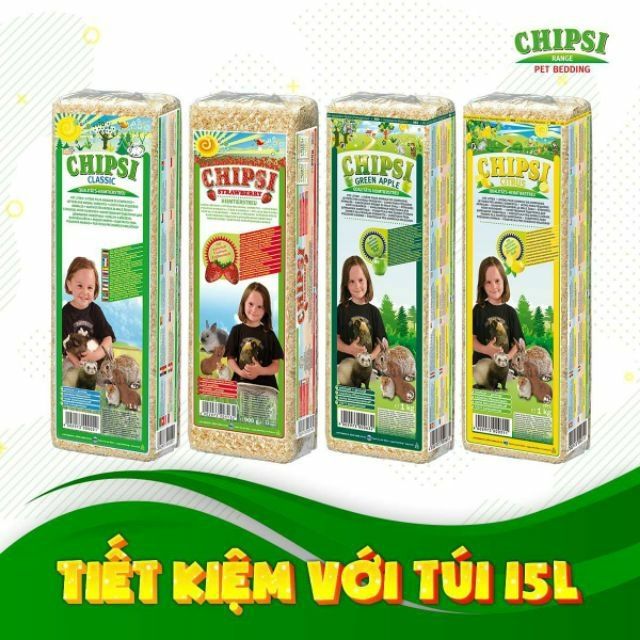MÙN CƯA THƠM CHIPSI 15L CHO HAMSTER