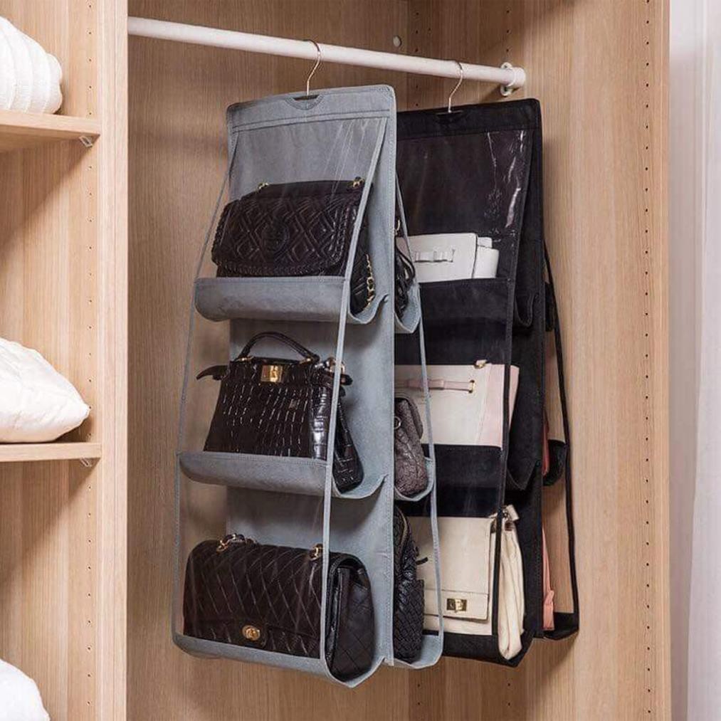 Túi treo giỏ xách 6 ngăn đa năng cao cấp chắn bụi tiện dụng hàng mới - HV Store 422