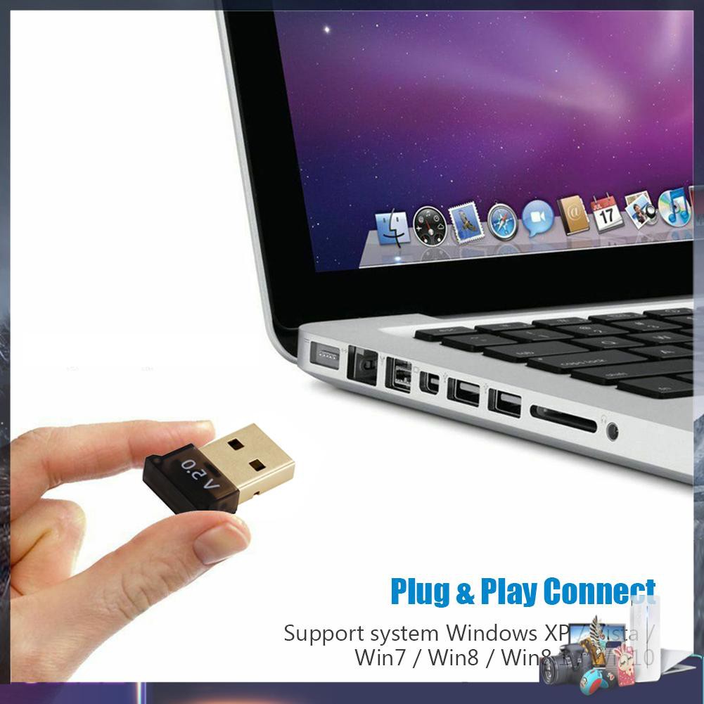 USB bluetooth 5.0 thu âm thanh không dây Dongle CSR 4.0 cho loa máy tính PC