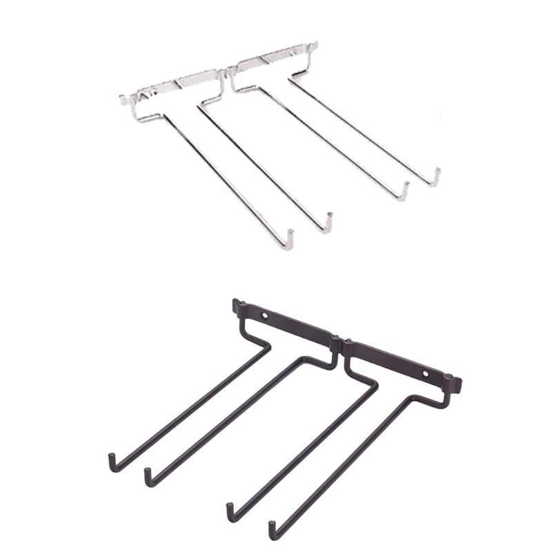 Giá Đỡ Ly Rượu Gắn Tường Bằng Kim Loại Tiện Dụng Cho Quầy Bar 2