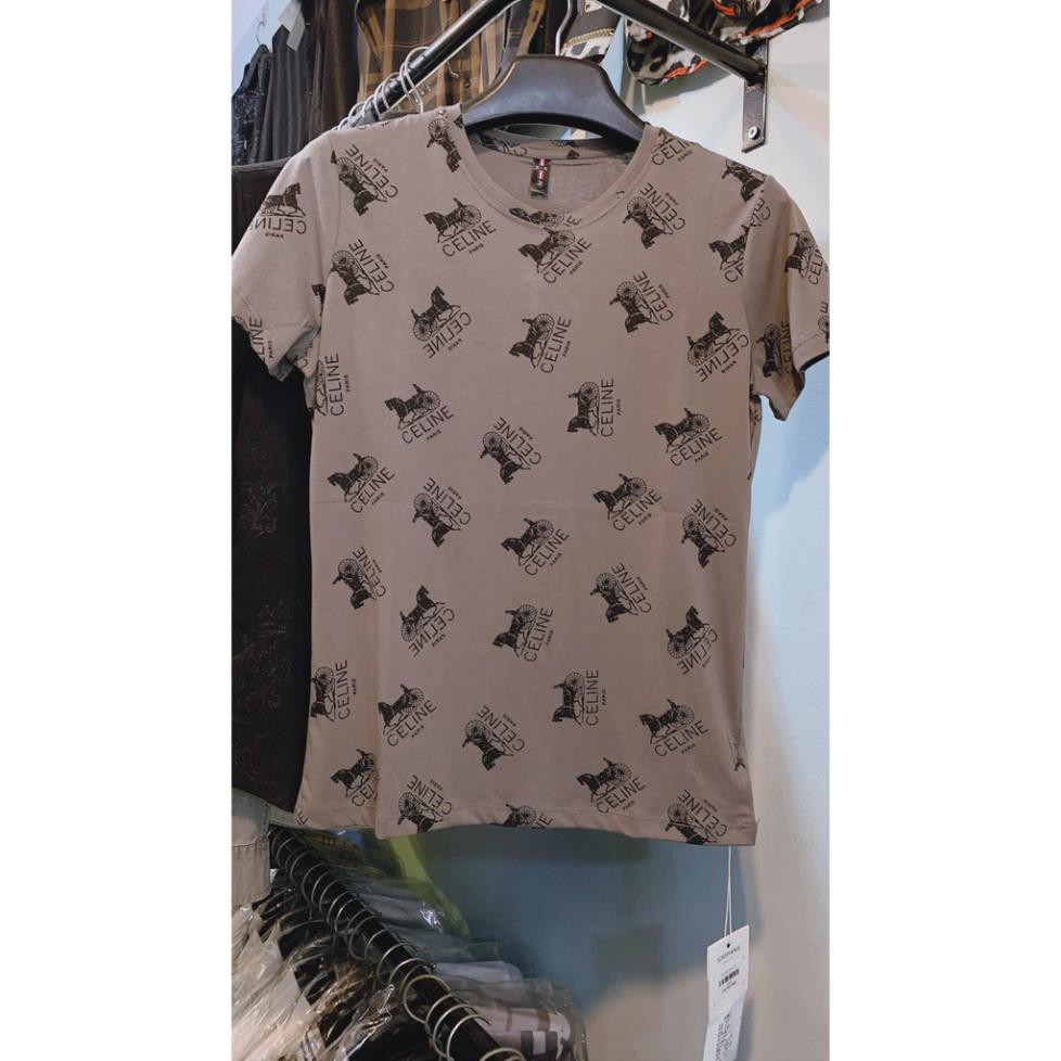 Áo phông nam vân ngựa chìm, Áo thun nam không cổ có vân Cotton mã T2660 | BigBuy360 - bigbuy360.vn