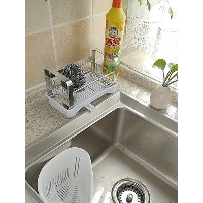 Khay inox 304 để đồ rửa chén bát có khay hứng nước sạch sẽ