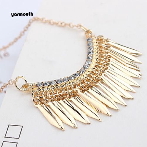 Vòng cổ Tua Rua ĐíNh Kim Cương Giả MàU SắC Sang TrọNg