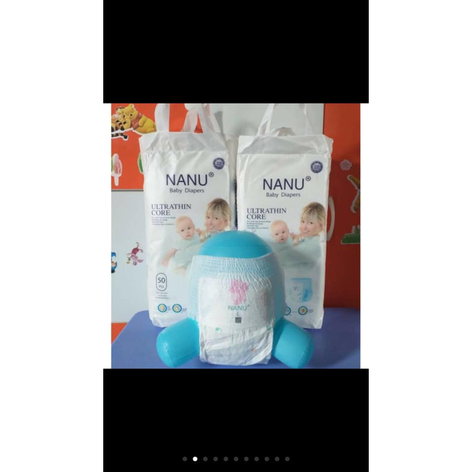 Combo bỉm quần Nanu size M-L-Xl-Xxl-Xxxl 50 cái