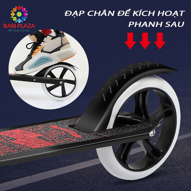 Xe Scooter Thể Thao Cao Cấp - Trọng Tải 150Kg - Bảo Hành 12 tháng