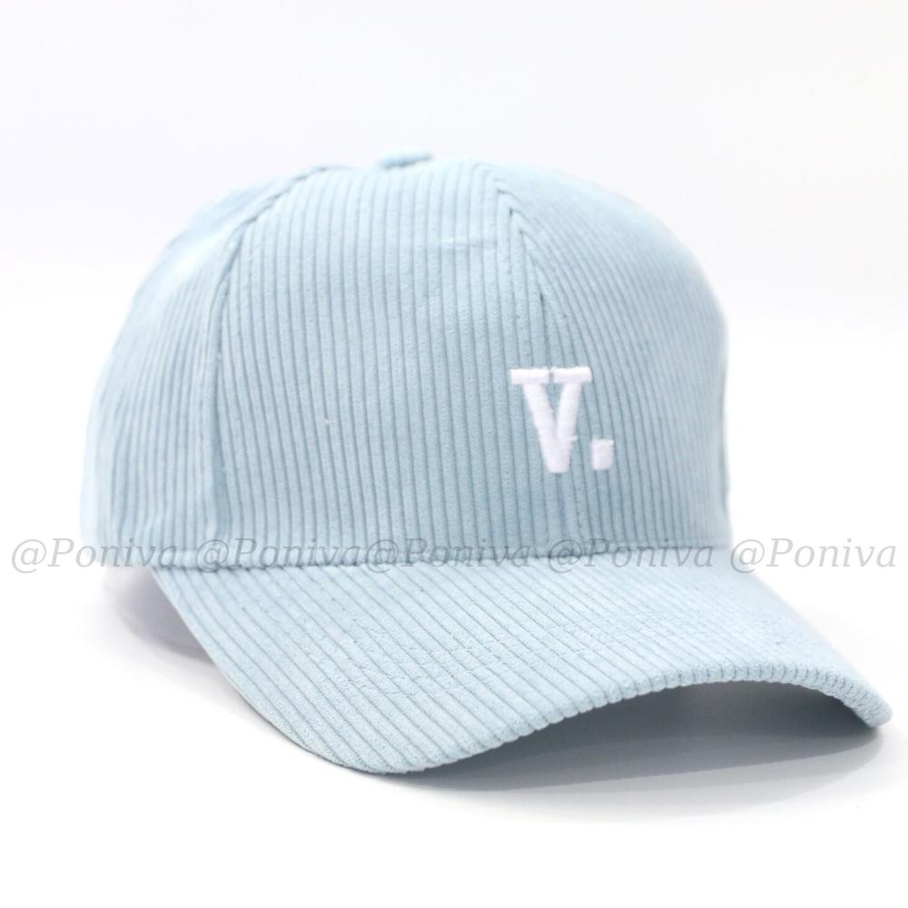 Mũ lưỡi trai ❤️ Nón kết thêu chữ V. chất nhung tăm form unisex V021 phong cách Ulzzang Thời trang PONIVA siêu hot