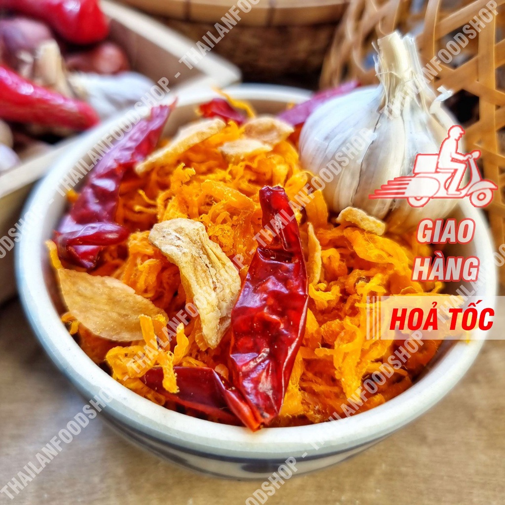 Khô Gà Bơ Tỏi Giòn Ngon Không Bột - Lon 300gr
