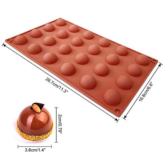 Khuôn ANAEAT có 24 lỗ bằng silicon làm bánh kẹo/Chocolate/Pudding/thạch/đá đa năng tiện dụng